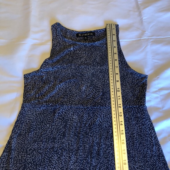 Women’s size extra small Athleta blue and white dress - Picture 9 of 11